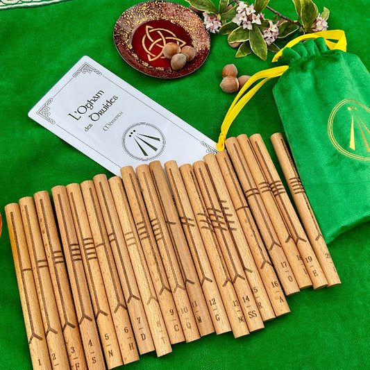 Jeu de 20 Oghams - Version bâtonnets NAMO ART - Mona Bessaa