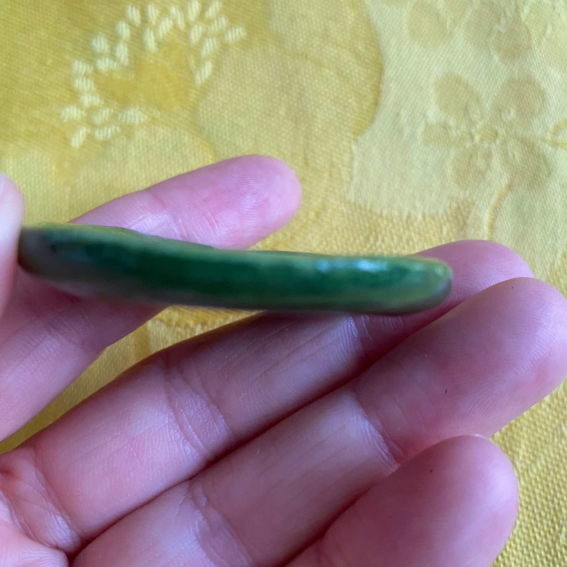 Pendentif 3 glands vert et or en porcelaine NAMO ART - Mona Bessaa