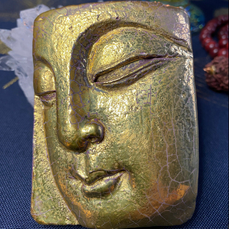 Bouddha Porcelaine et Or. Réf. BPToutO#4