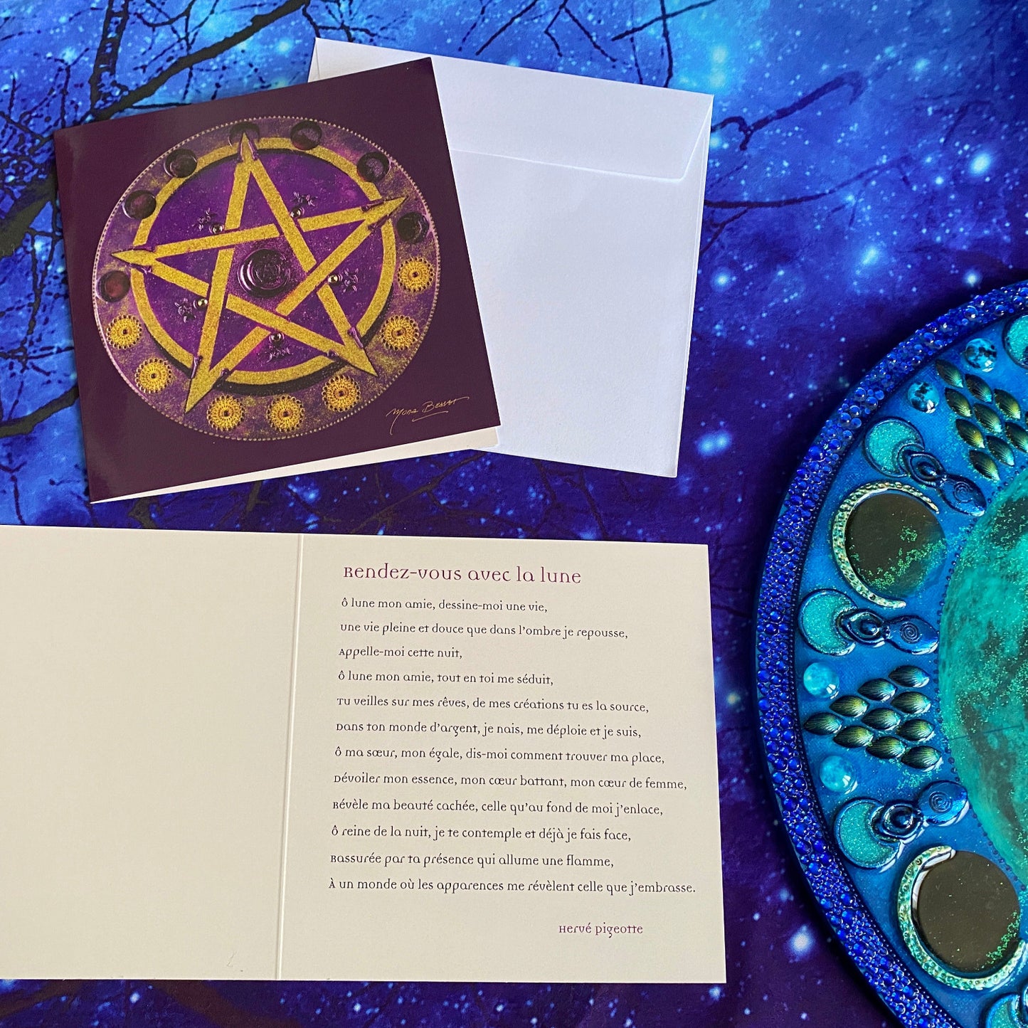 3 Cartes Lune NAMO ART