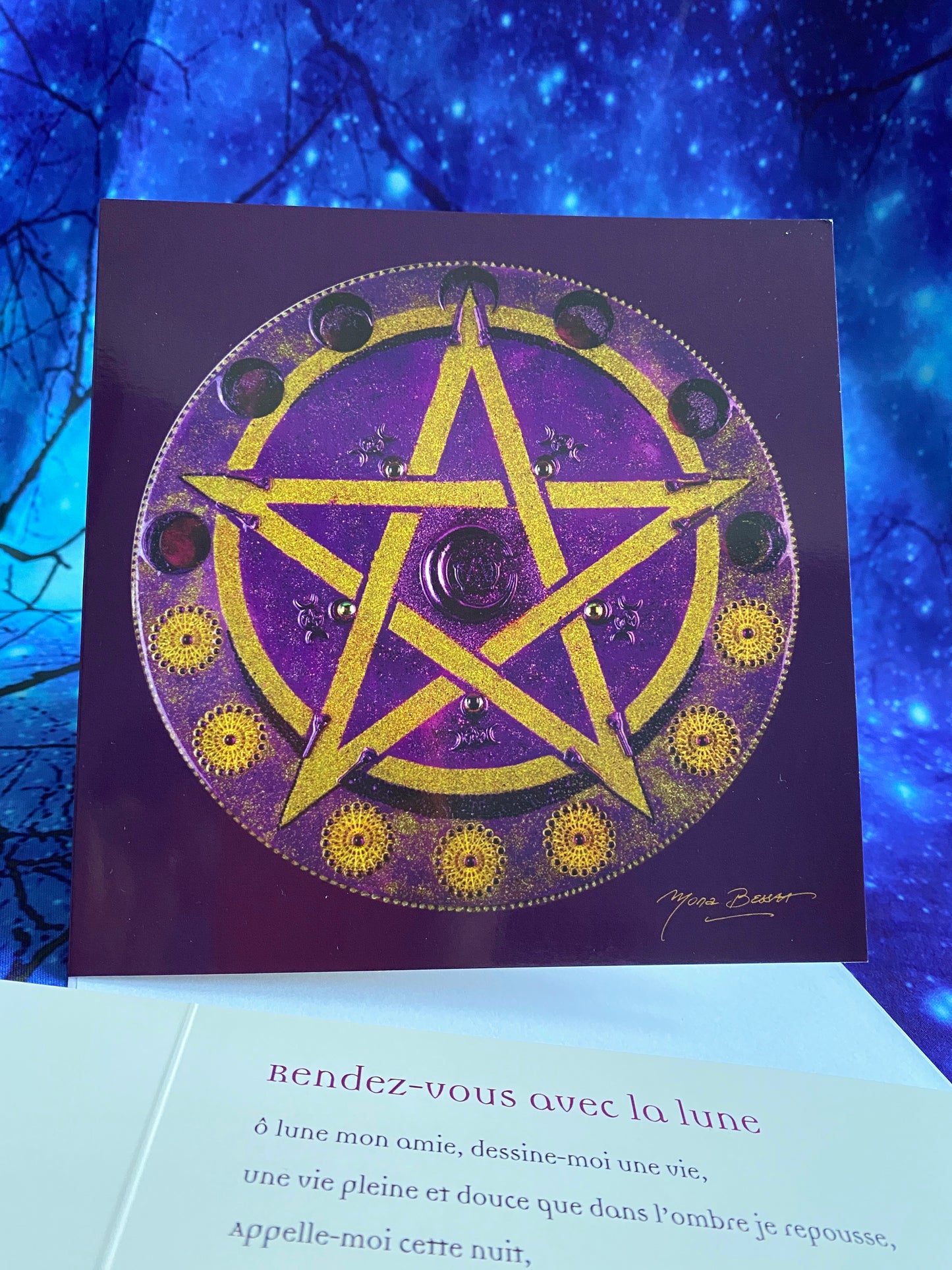 3 Cartes Lune NAMO ART