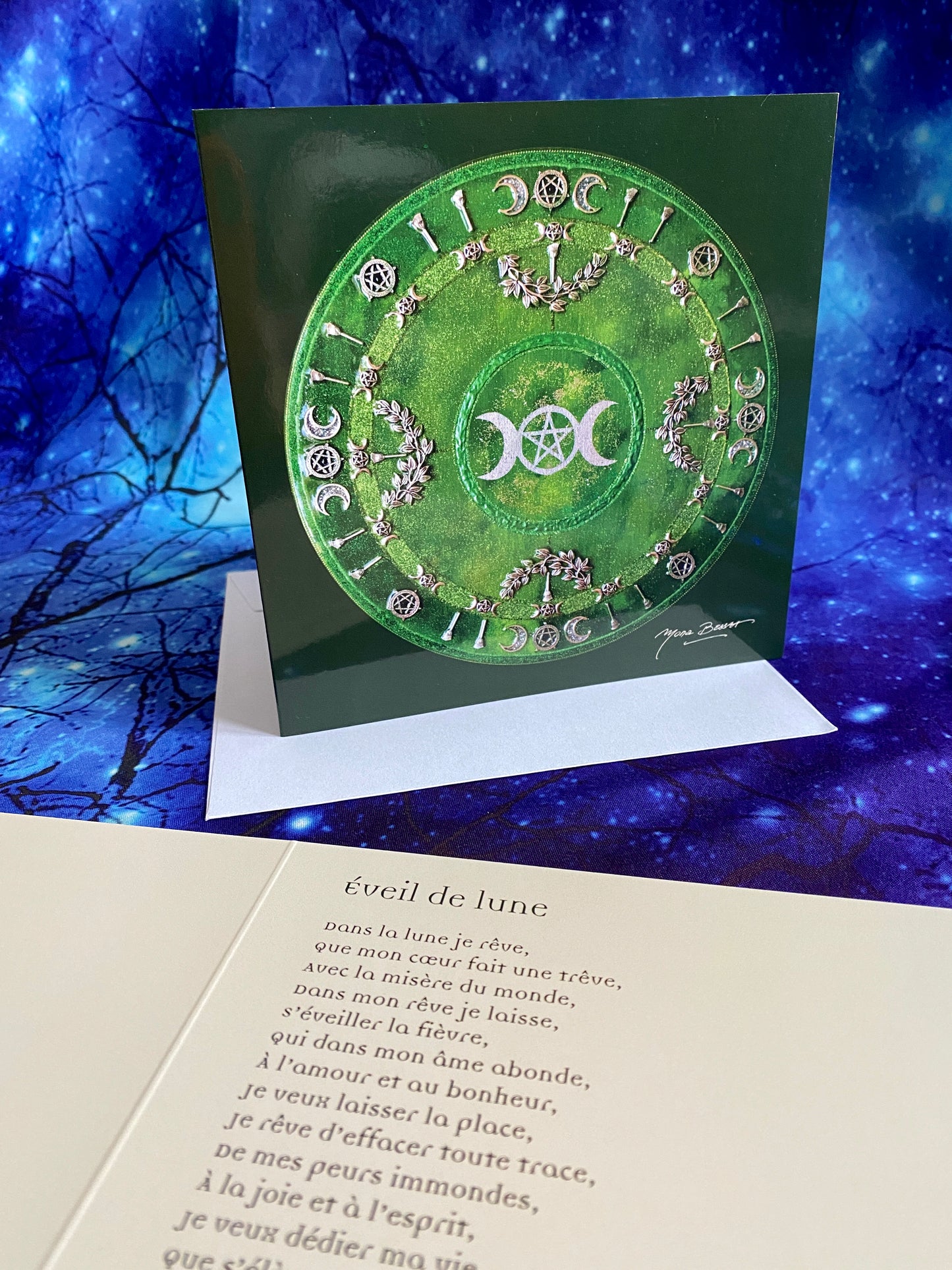 3 Cartes Lune NAMO ART