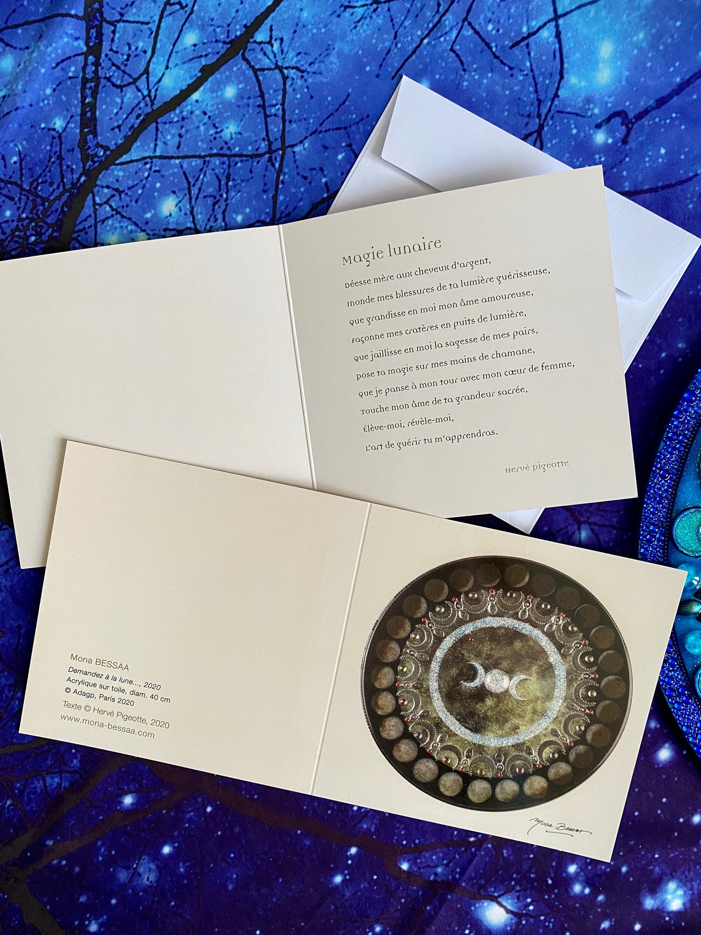 3 Cartes Lune NAMO ART