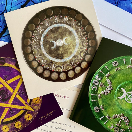 3 Cartes Lune NAMO ART