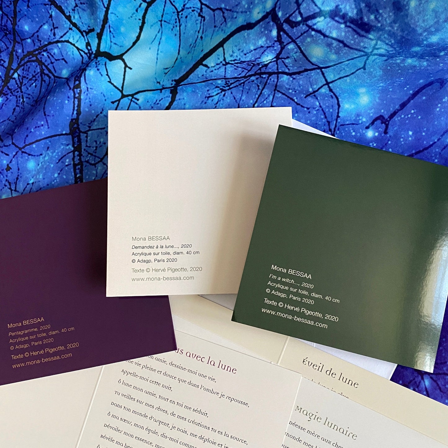 3 Cartes Lune NAMO ART
