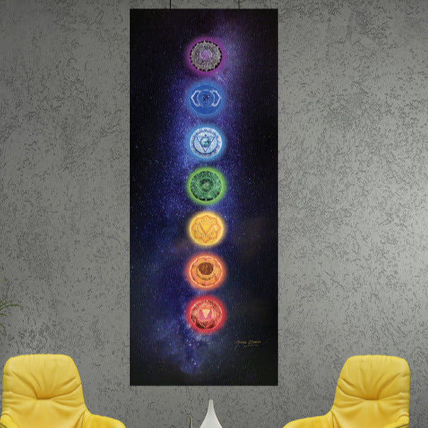Tapisserie murale 7 chakras NAMO ART